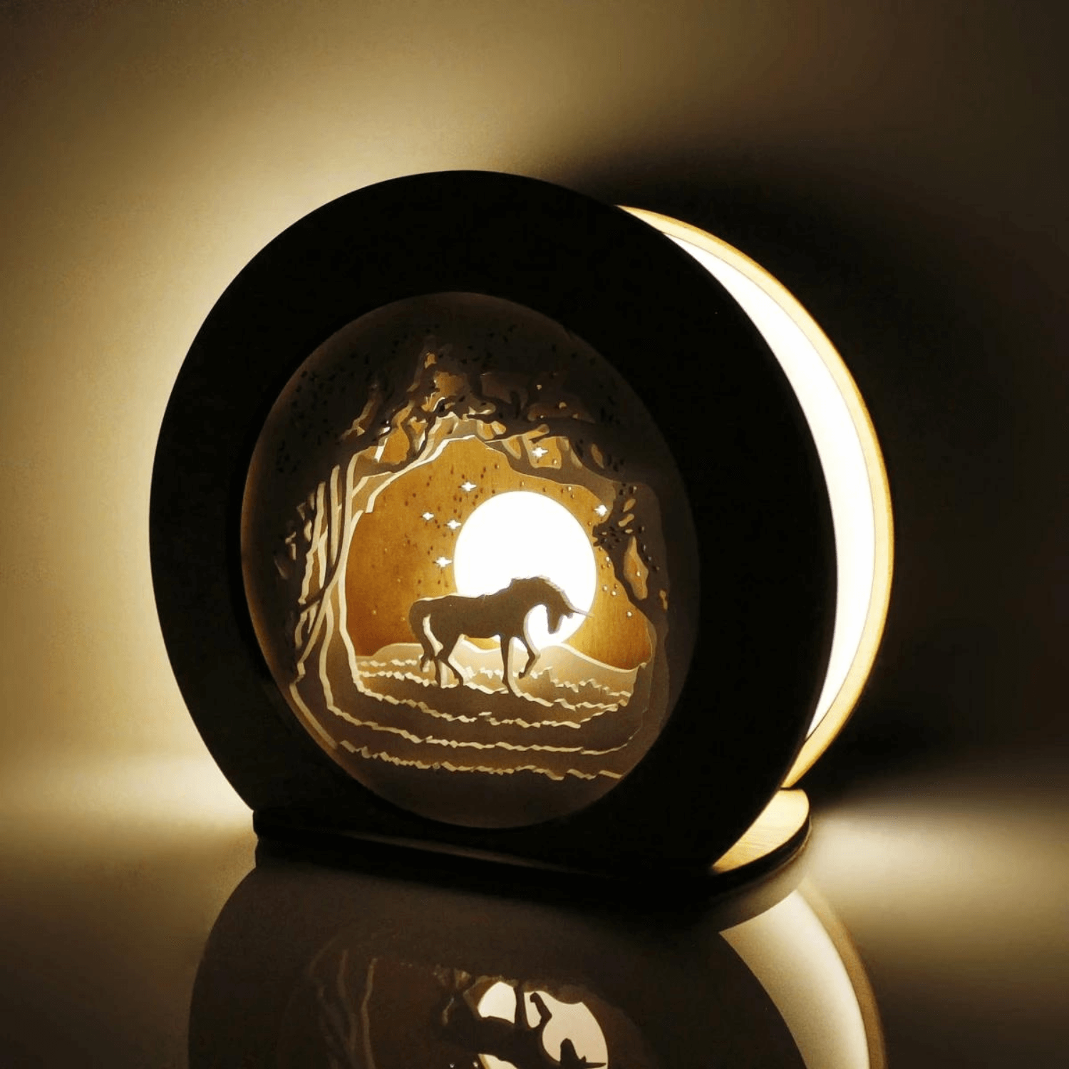 3D night light made of wood l MagicLights-Night lights & indirect MagicHolz