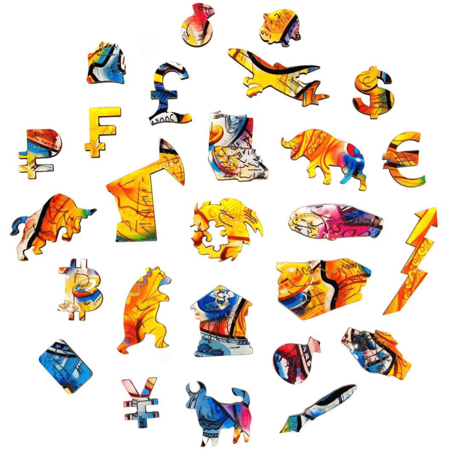 Puzzle en bois de taureau à succès Unidragon