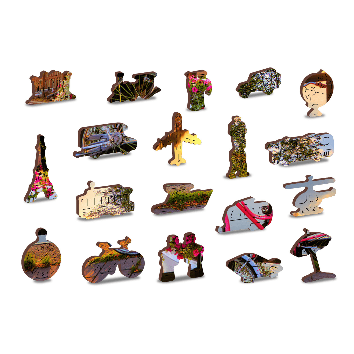 Vélos d'Amsterdam | Puzzle en bois 1010-Puzzle en bois-WoodenCity--