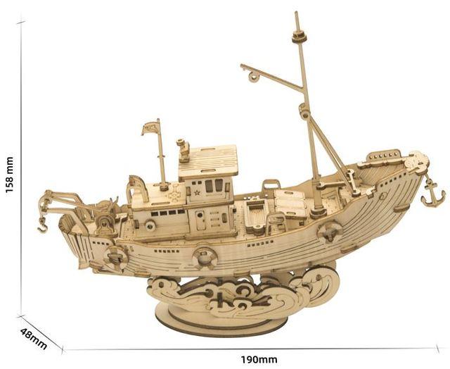 DIY Fischereischiff 3D Puzzle Robotime