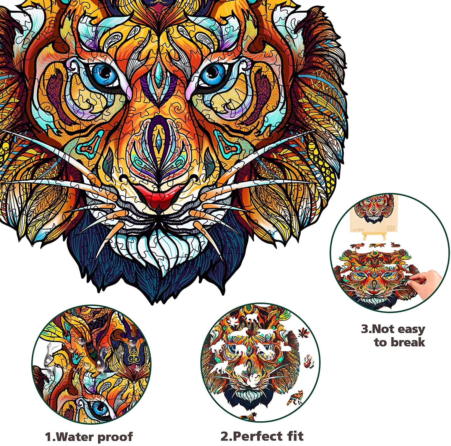 Unbesiegbarer Tiger-Holzpuzzle-MagicHolz--