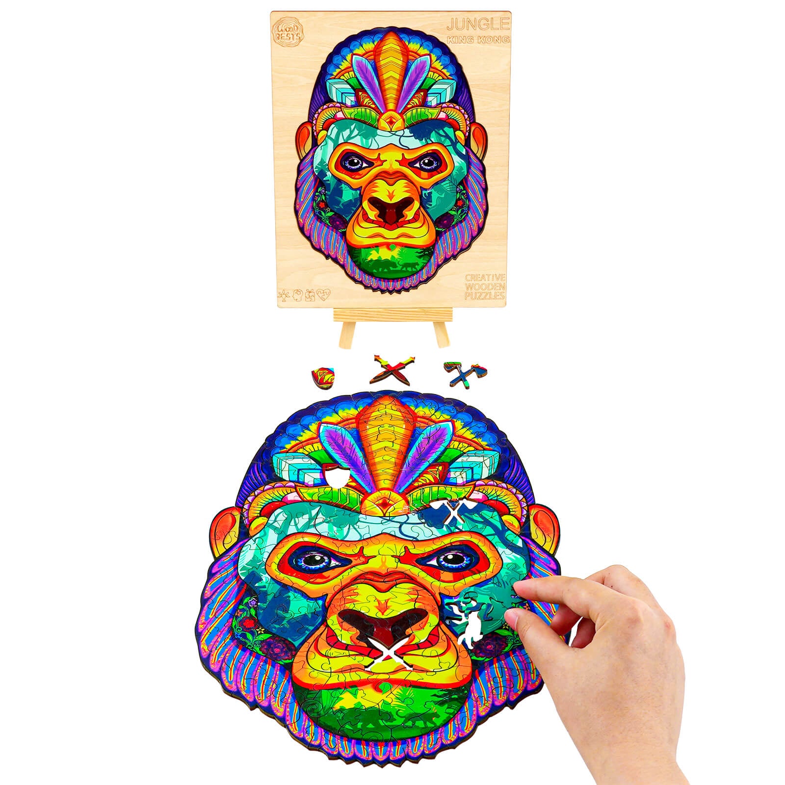 Jungle King Kong wooden puzzle MagicHolz