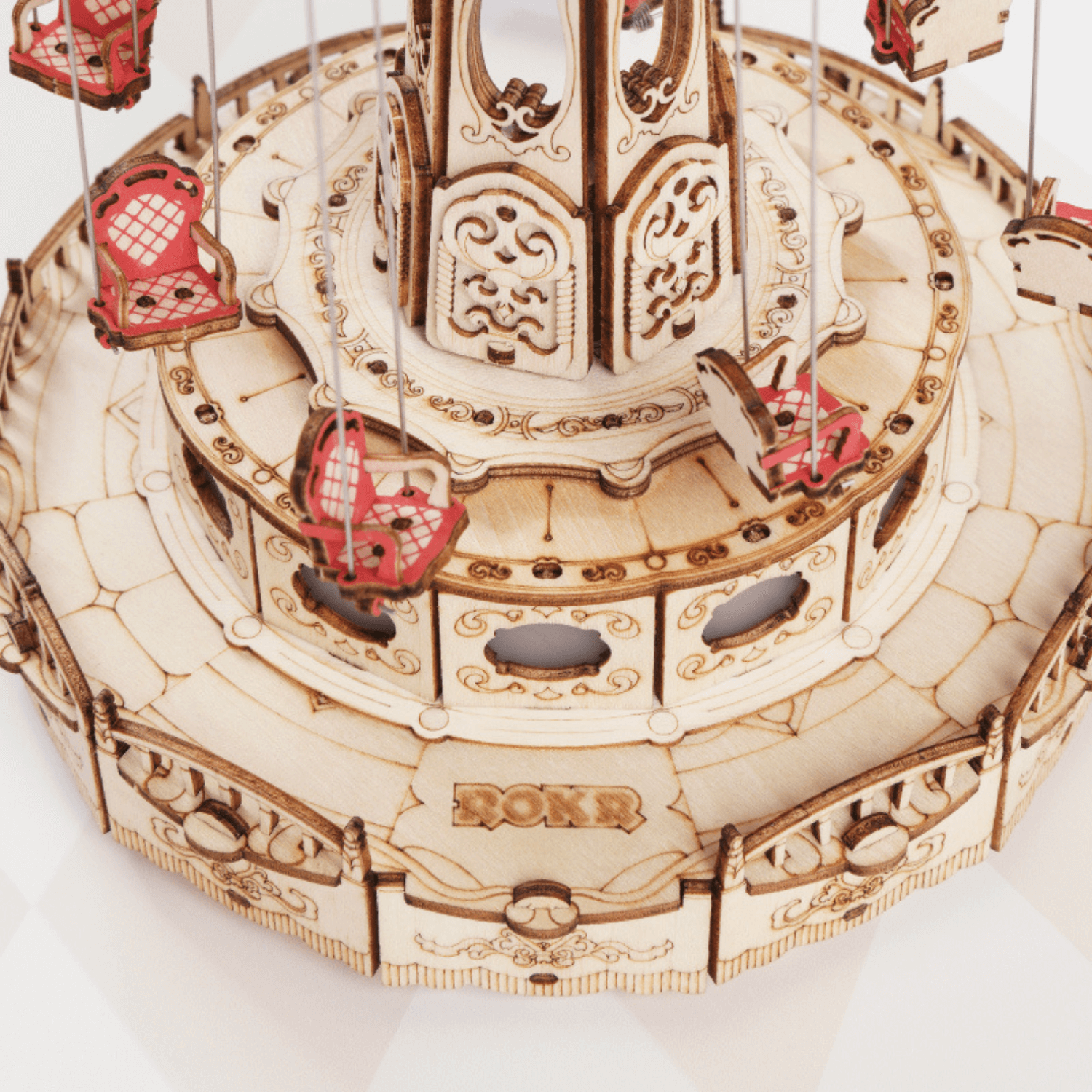 Kettenkarussell | Jahrmarkt | Rokr Mechanisches Holzpuzzle Robotime