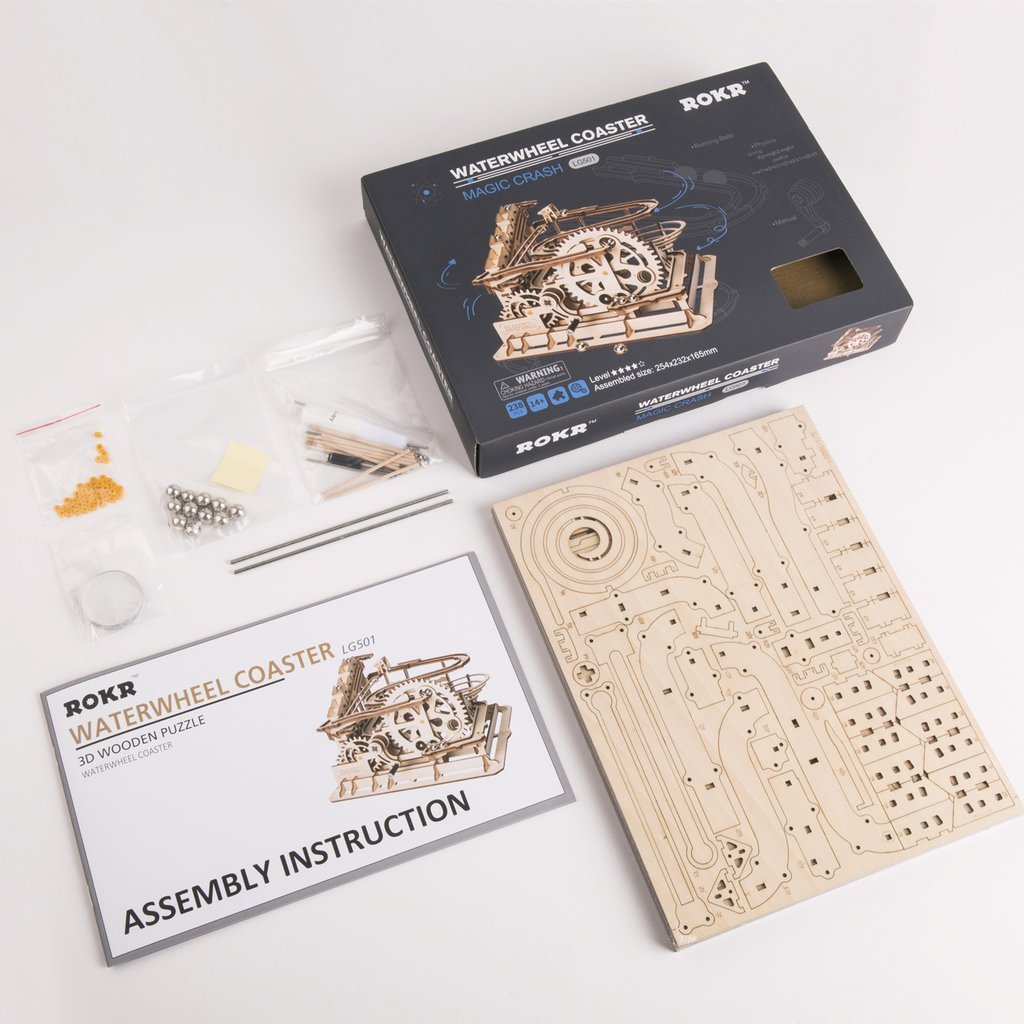Murmelbahn Waterwheel 3D Puzzle Robotime