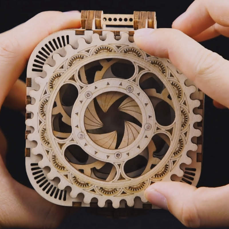 Treasure Chest 3D Puzzle Wood-Mechanical Wooden Puzzle-Robotime--
