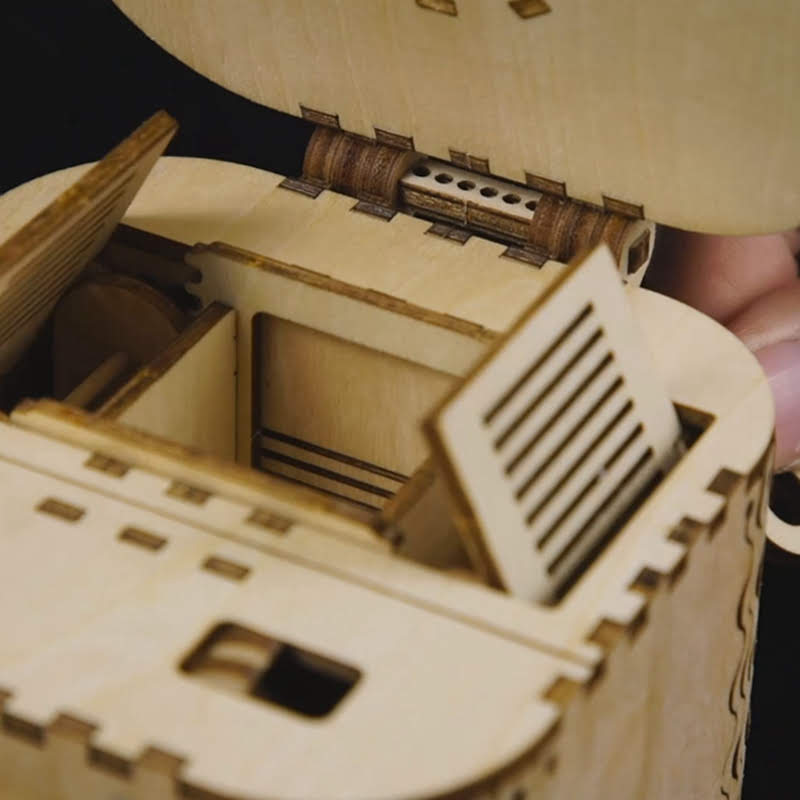 Treasure Chest 3D Puzzle Wood-Mechanical Wooden Puzzle-Robotime--