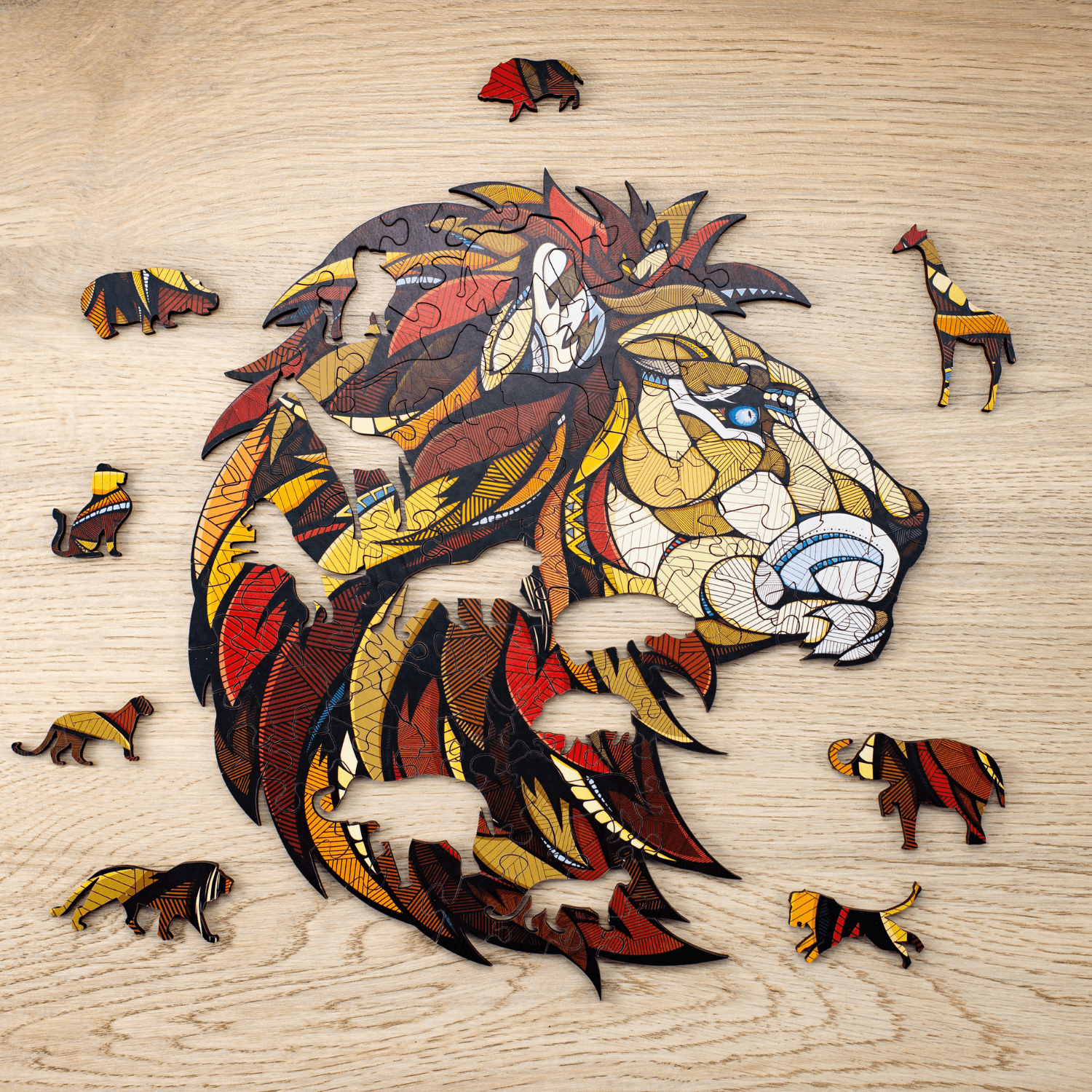 Lion | Wooden puzzle Wooden puzzle Eco-Wood-Art S