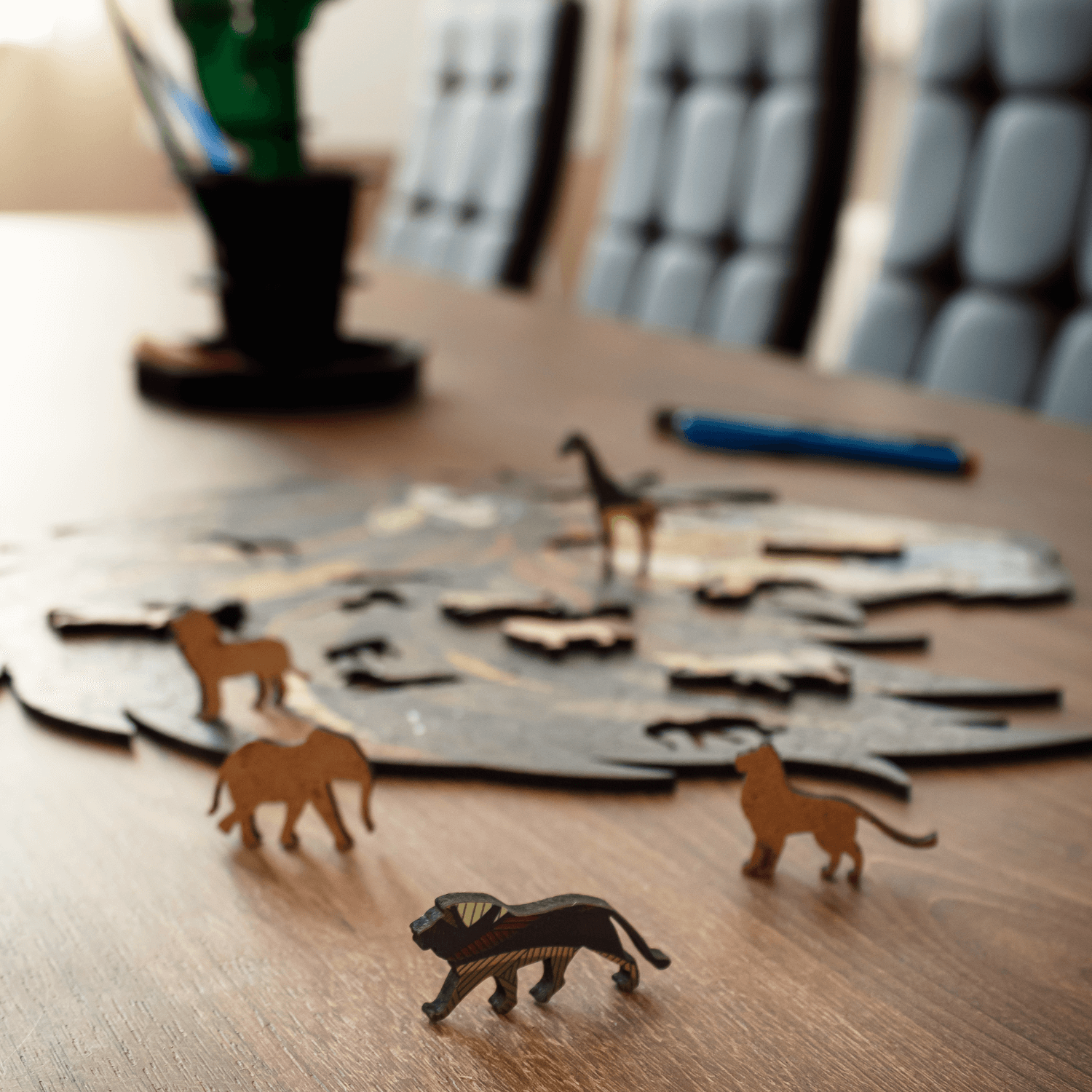 Lion | Wooden puzzle Wooden puzzle Eco-Wood-Art