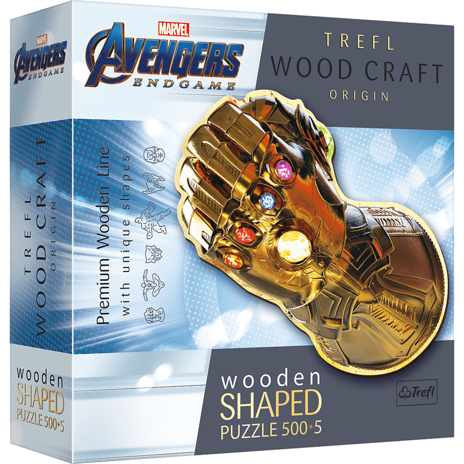MARVEL | Avenger | Thanos Infinity Glove | Wooden Puzzle 505 Wooden Puzzle TREFL