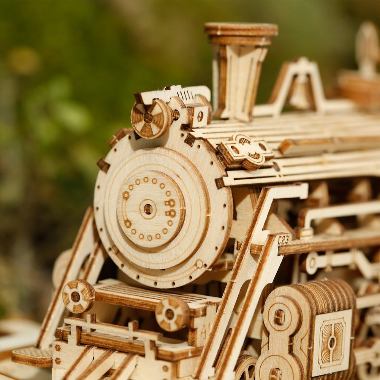 Lokomotive Puzzle 3D 1:80-3D Puzzle-Robotime--