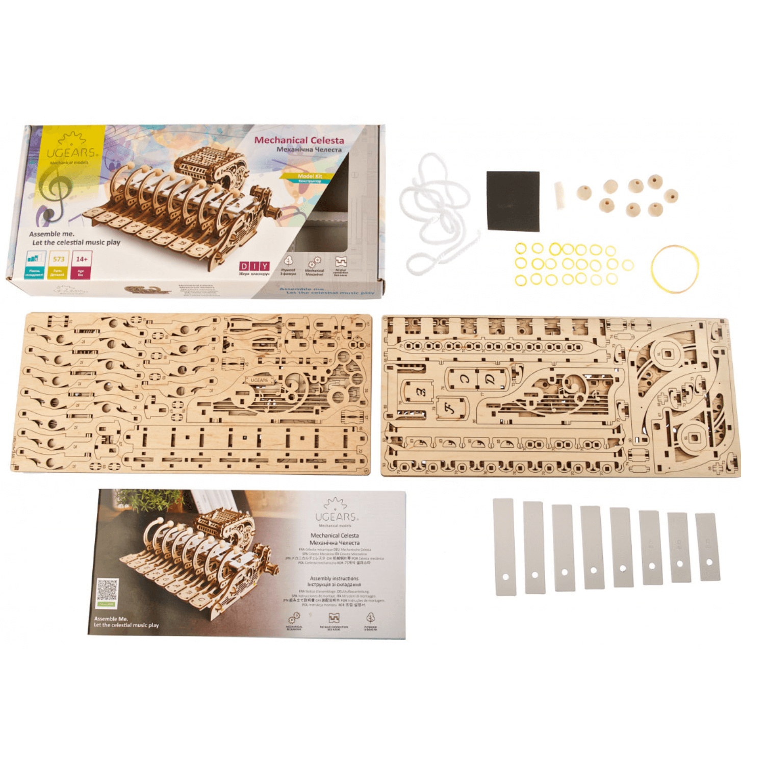 Mechanical Celesta-Mechanical Wooden Puzzle Ugears--