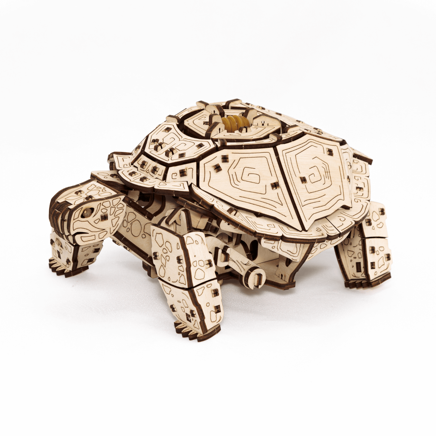 Mechanische Schildkröte | Turtle-Mechanisches Holzpuzzle-Eco-Wood-Art--