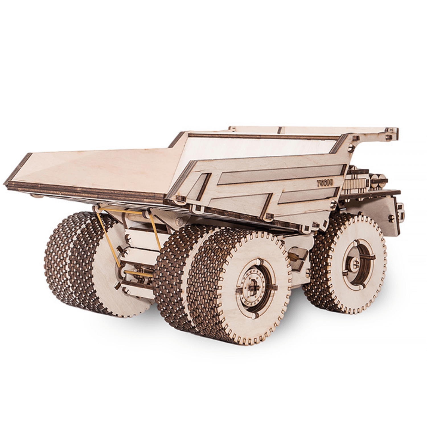 Mechanical truck | BELAZ 75600-Mechanical wooden puzzle-Eco-Wood-Art--