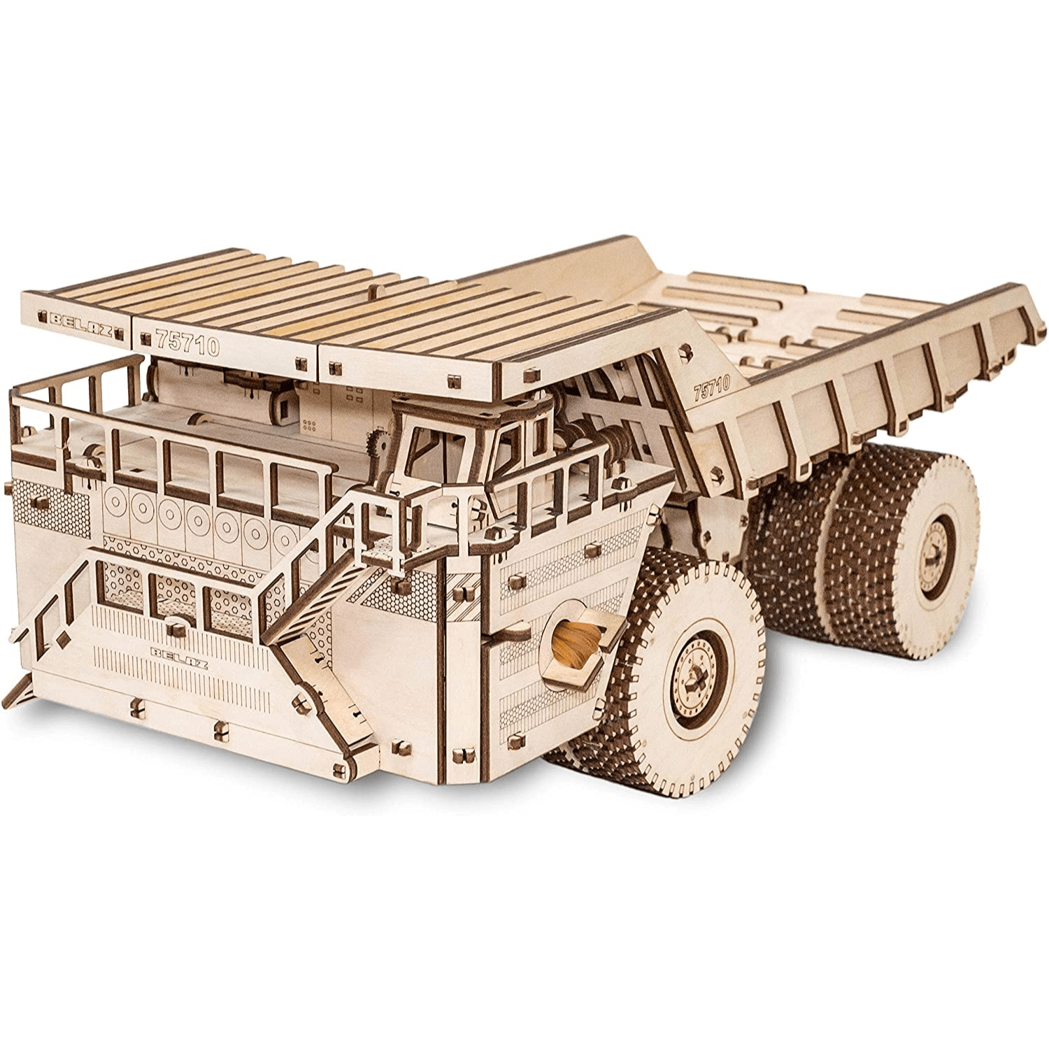 Mechanical truck | BELAZ 75710 Mechanical wooden puzzle Eco-Wood-Art