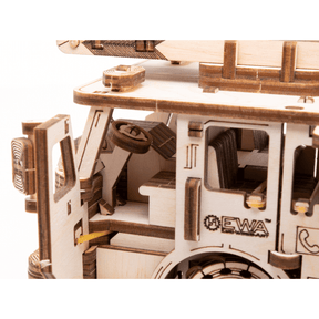 Mechanical truck | fire engine *-Mechanical wooden puzzle-Eco-Wood-Art--