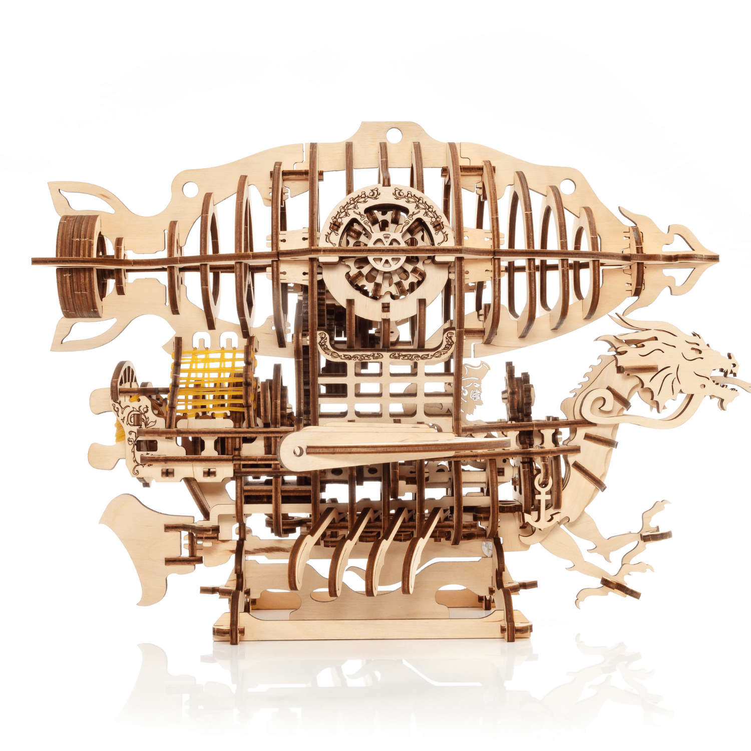 Zeppelin 3D Holzbausatz Mechanisches Holzpuzzle Eco-Wood-Art