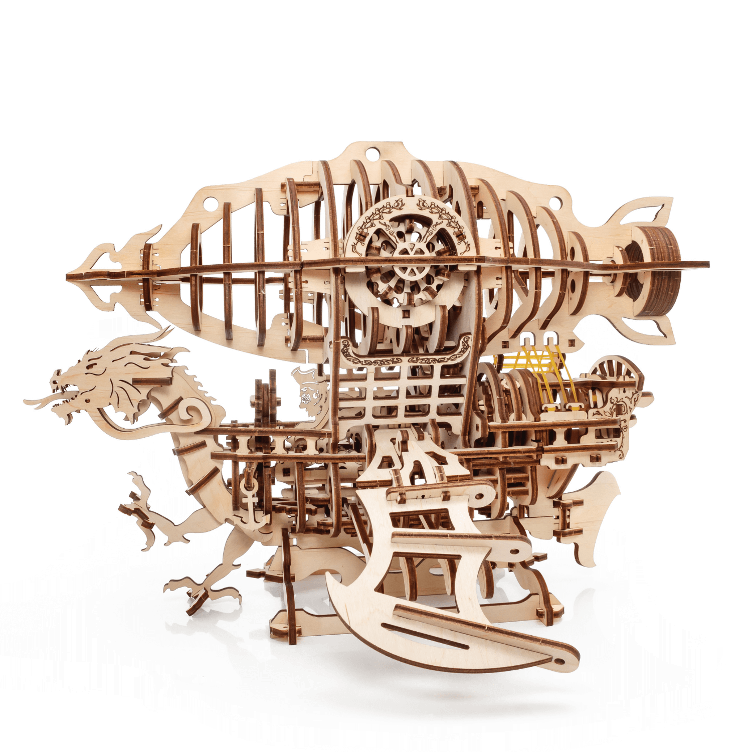 Zeppelin 3D Holzbausatz Mechanisches Holzpuzzle Eco-Wood-Art