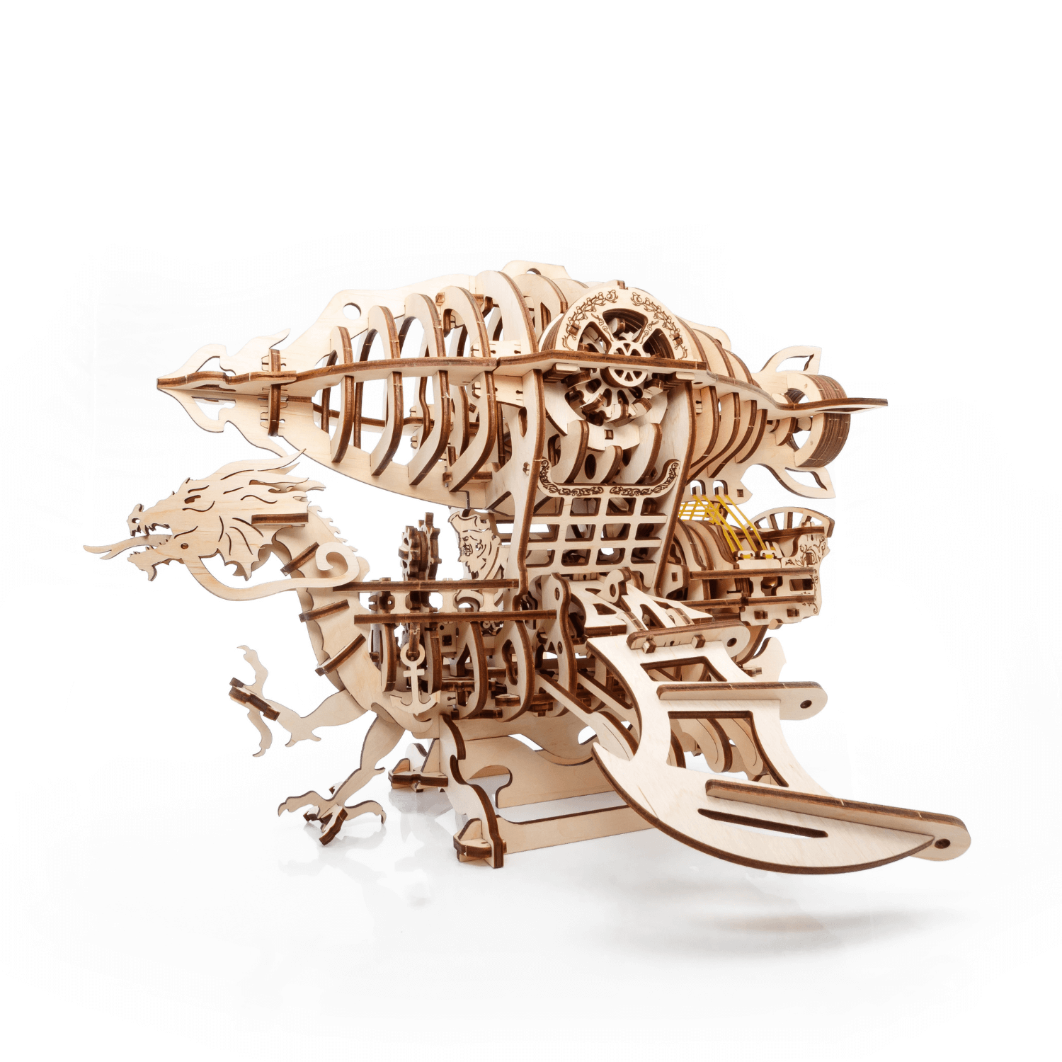 Zeppelin 3D Holzbausatz Mechanisches Holzpuzzle Eco-Wood-Art
