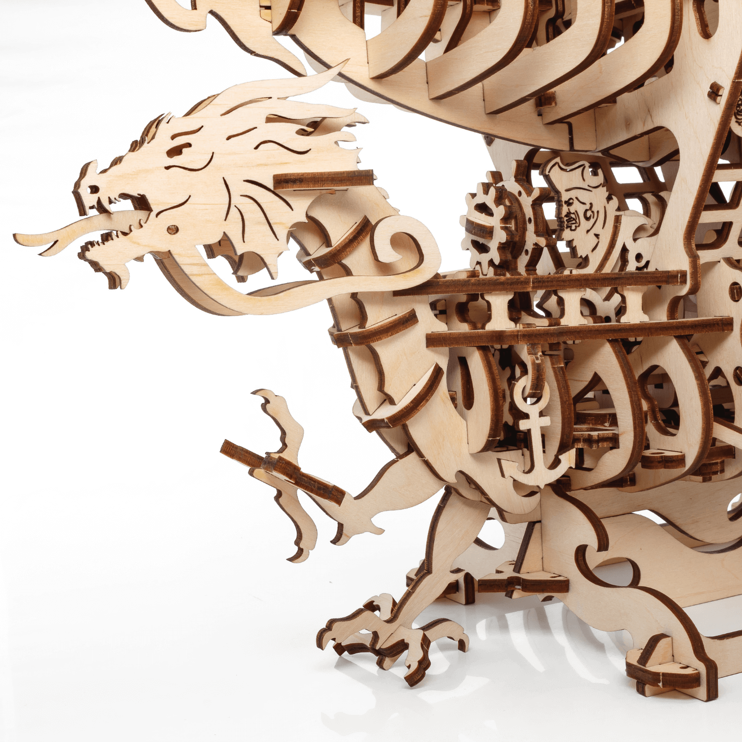 Zeppelin 3D Holzbausatz Mechanisches Holzpuzzle Eco-Wood-Art