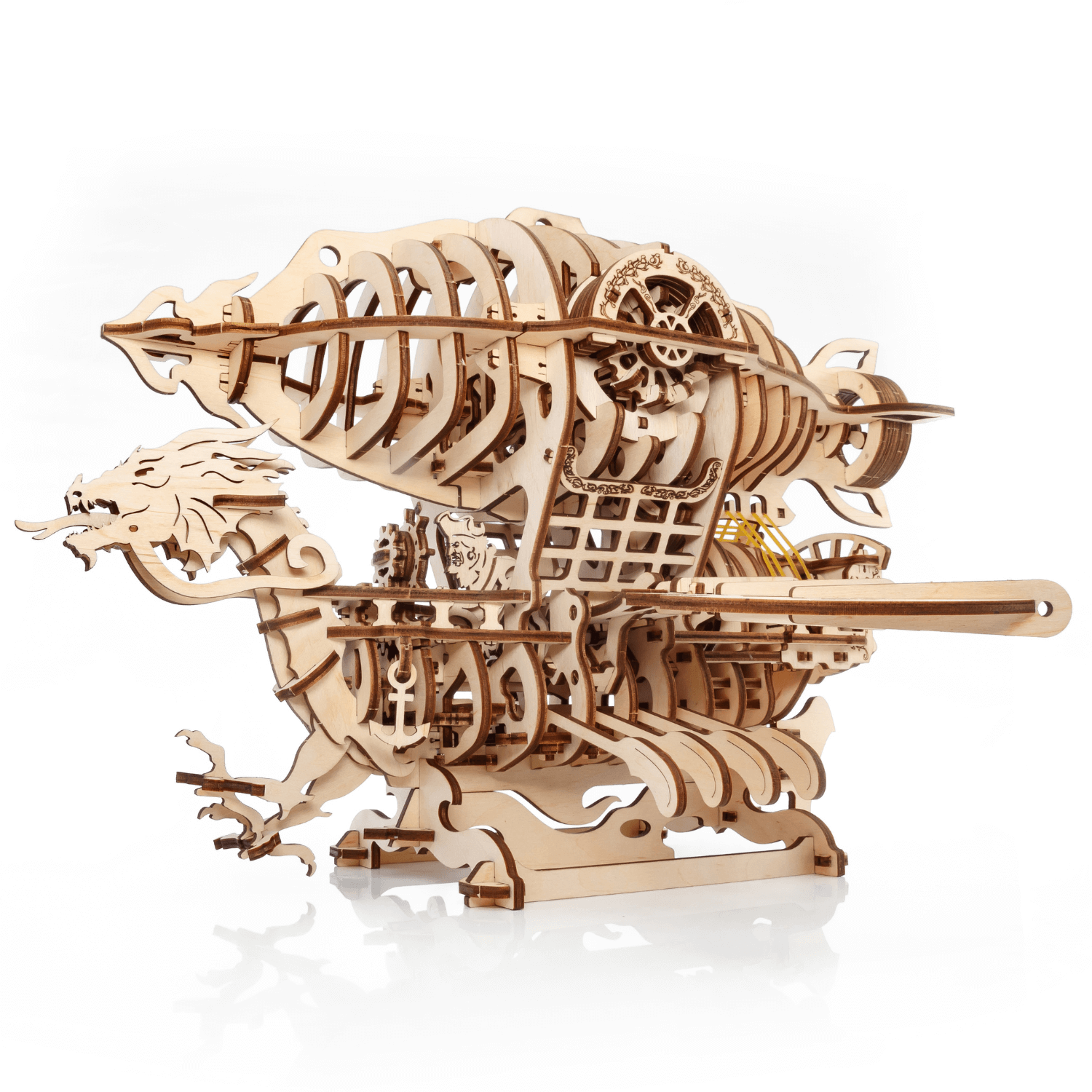 Zeppelin 3D Holzbausatz Mechanisches Holzpuzzle Eco-Wood-Art