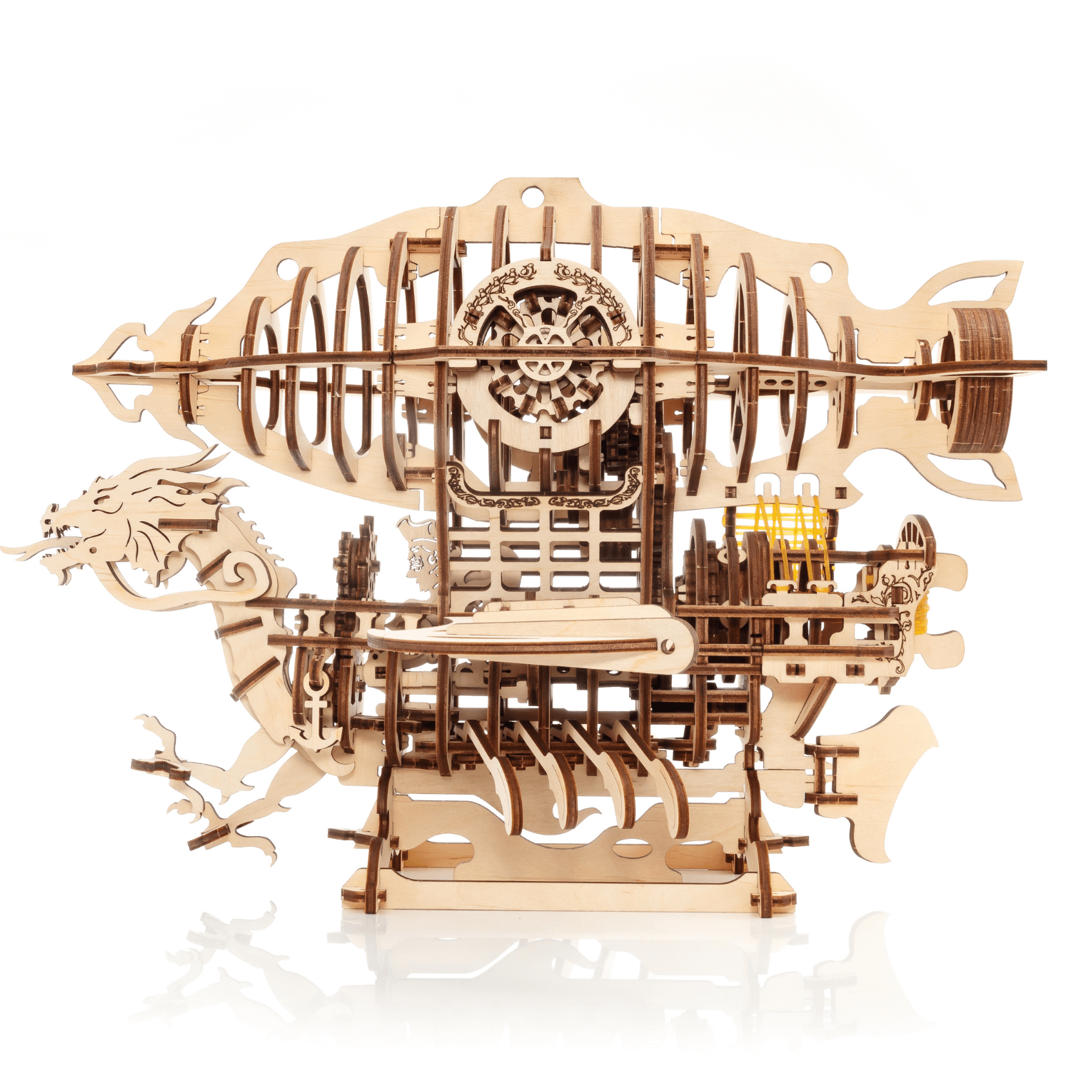 Zeppelin 3D Holzbausatz Mechanisches Holzpuzzle Eco-Wood-Art
