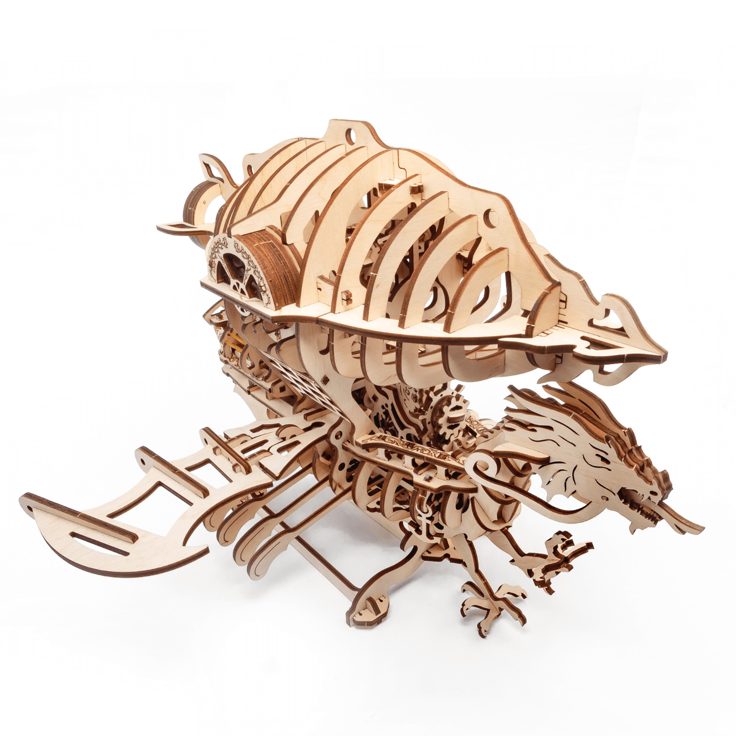 Zeppelin 3D Holzbausatz Mechanisches Holzpuzzle Eco-Wood-Art