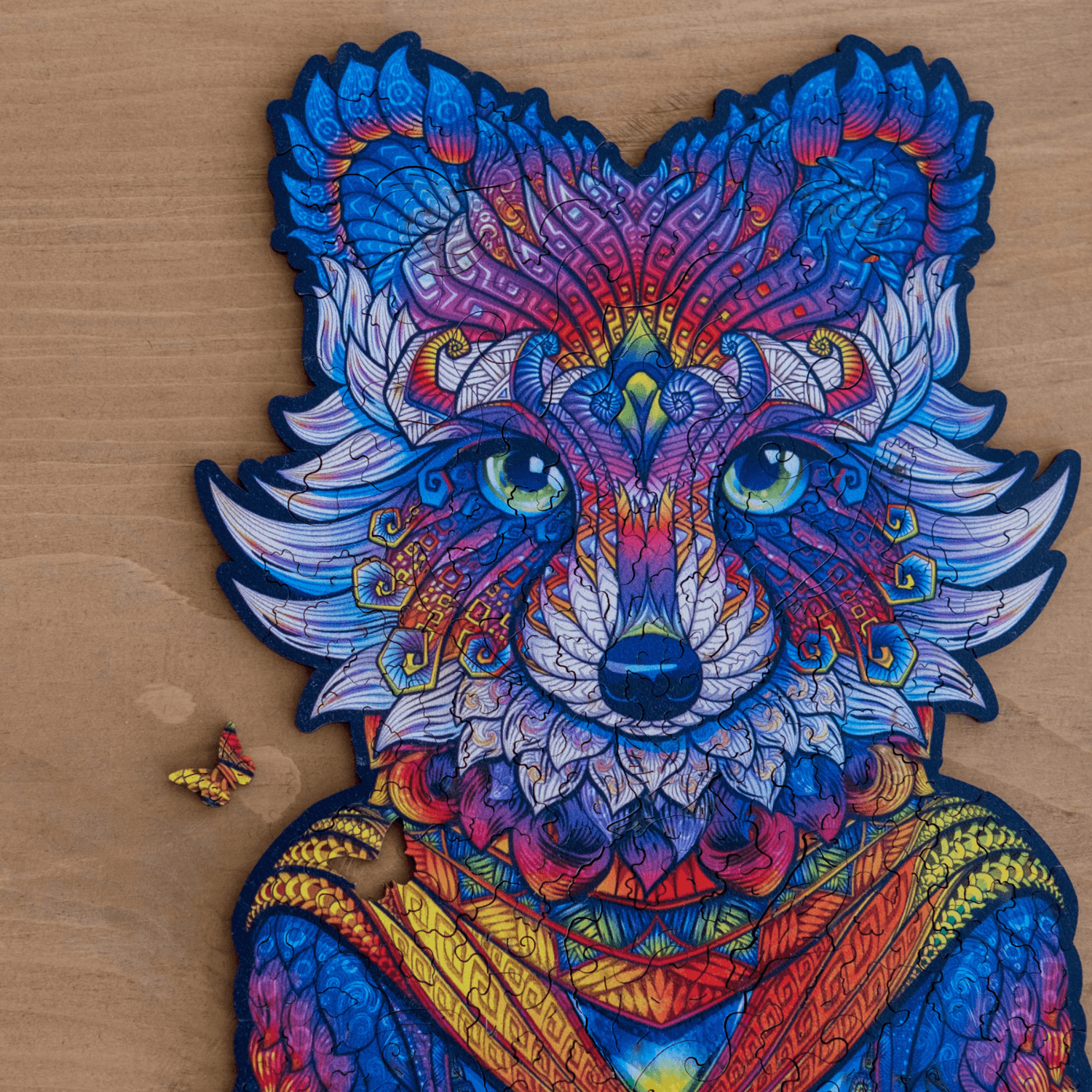 Puzzle de raton laveur méditant en bois Unidragon