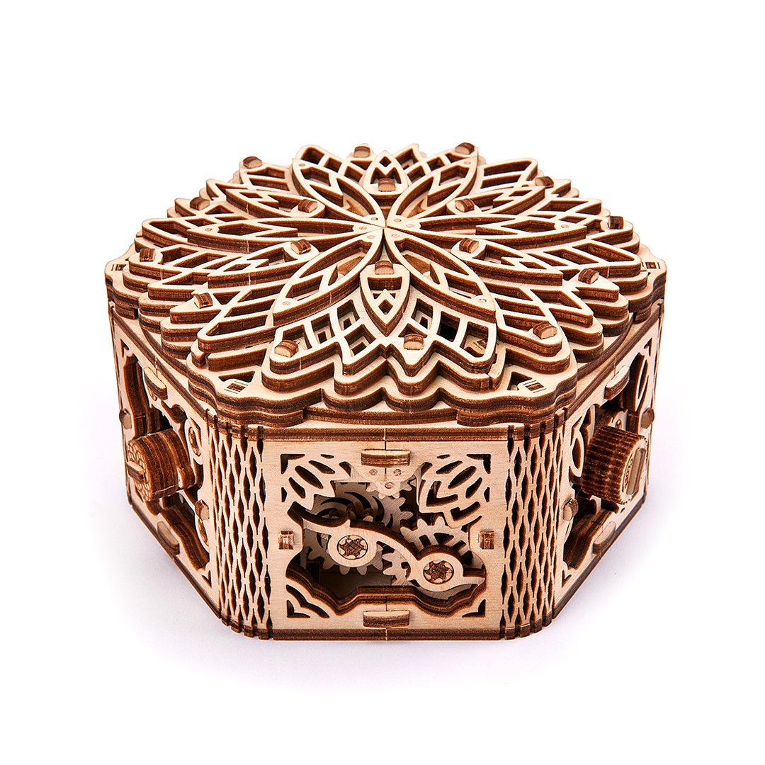 Mysterious flower mechanical wooden puzzle WoodTrick
