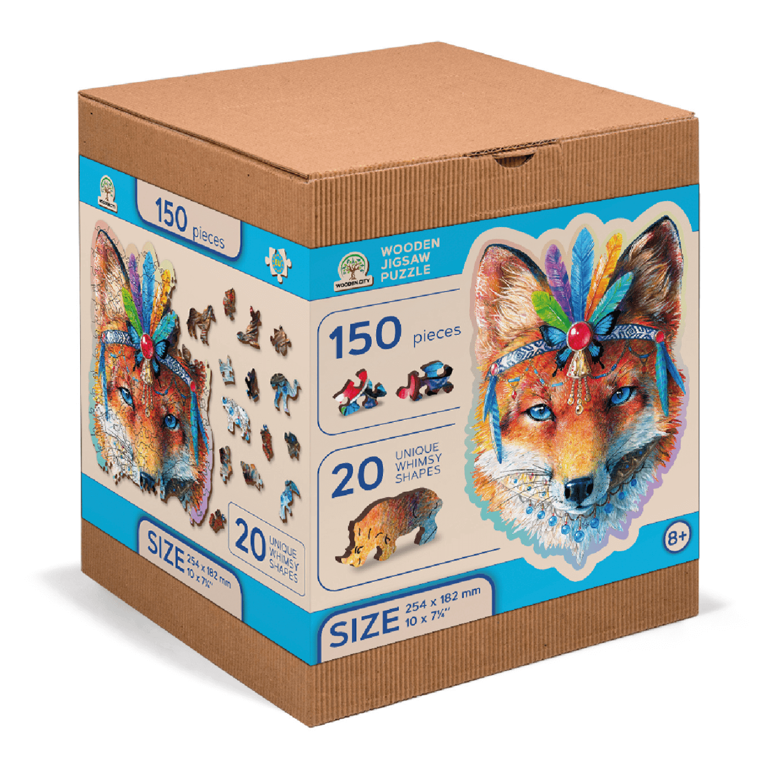 Mystischer Fuchs | Holz Puzzle-Holzpuzzle-WoodenCity--