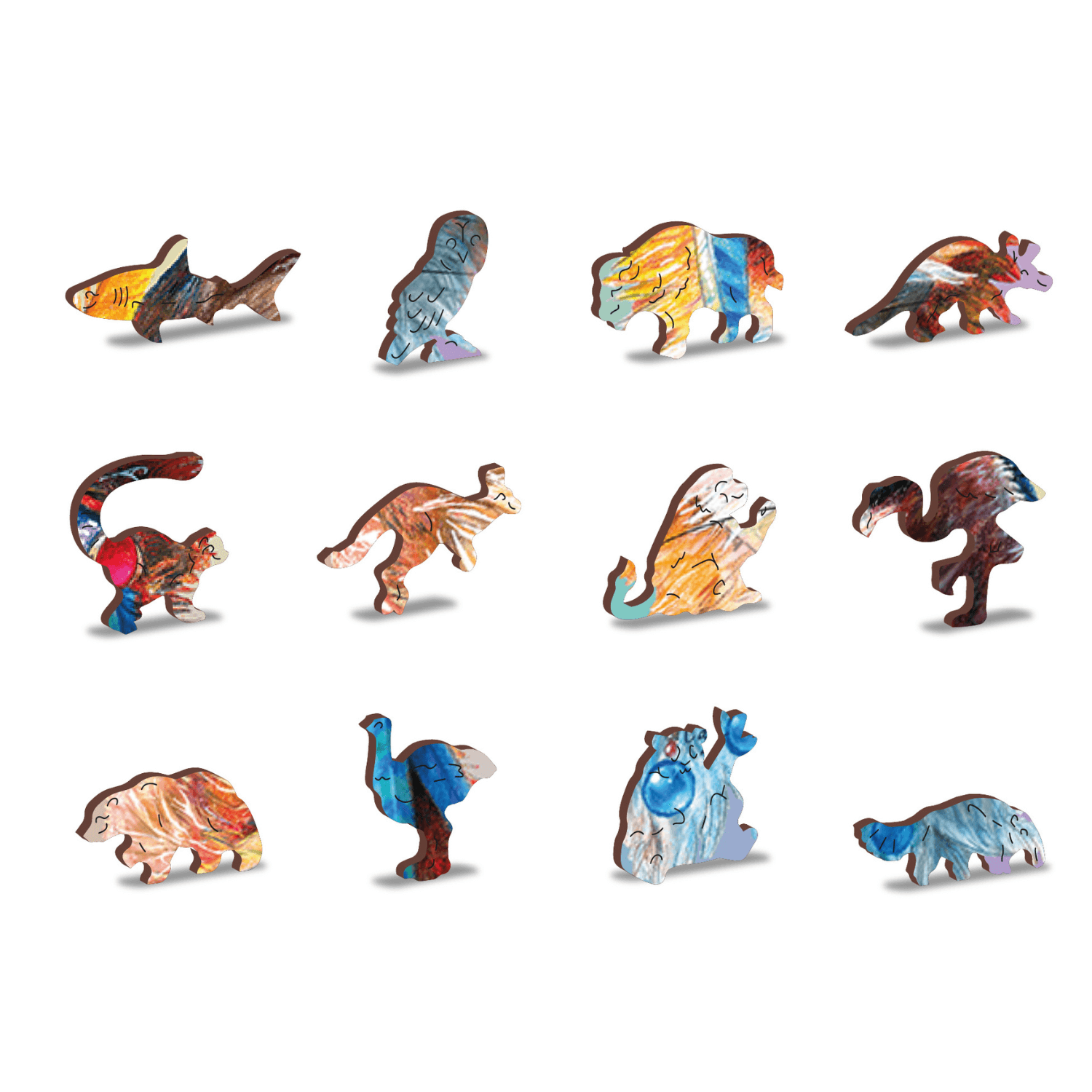 Mystischer Fuchs | Holz Puzzle-Holzpuzzle-WoodenCity--