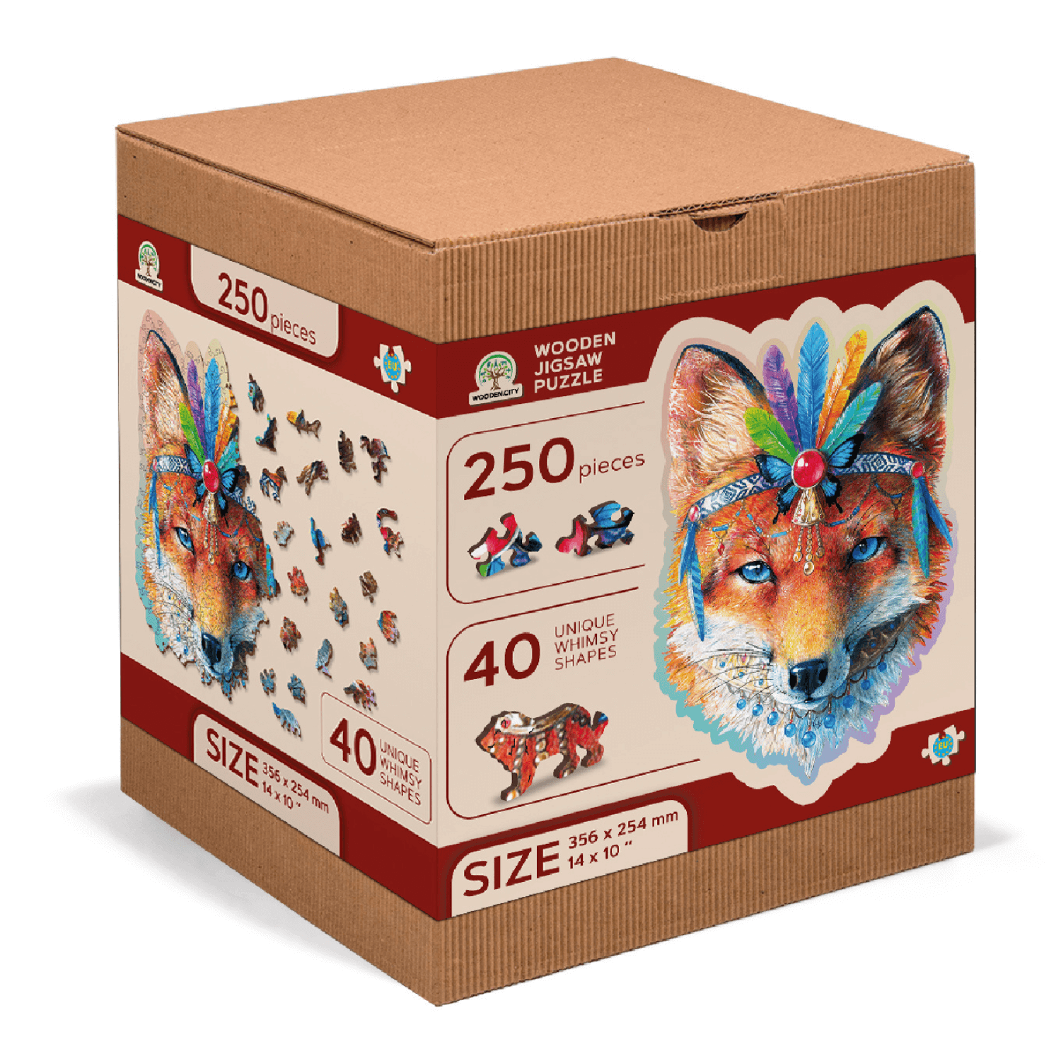 Mystischer Fuchs | Holz Puzzle-Holzpuzzle-WoodenCity--