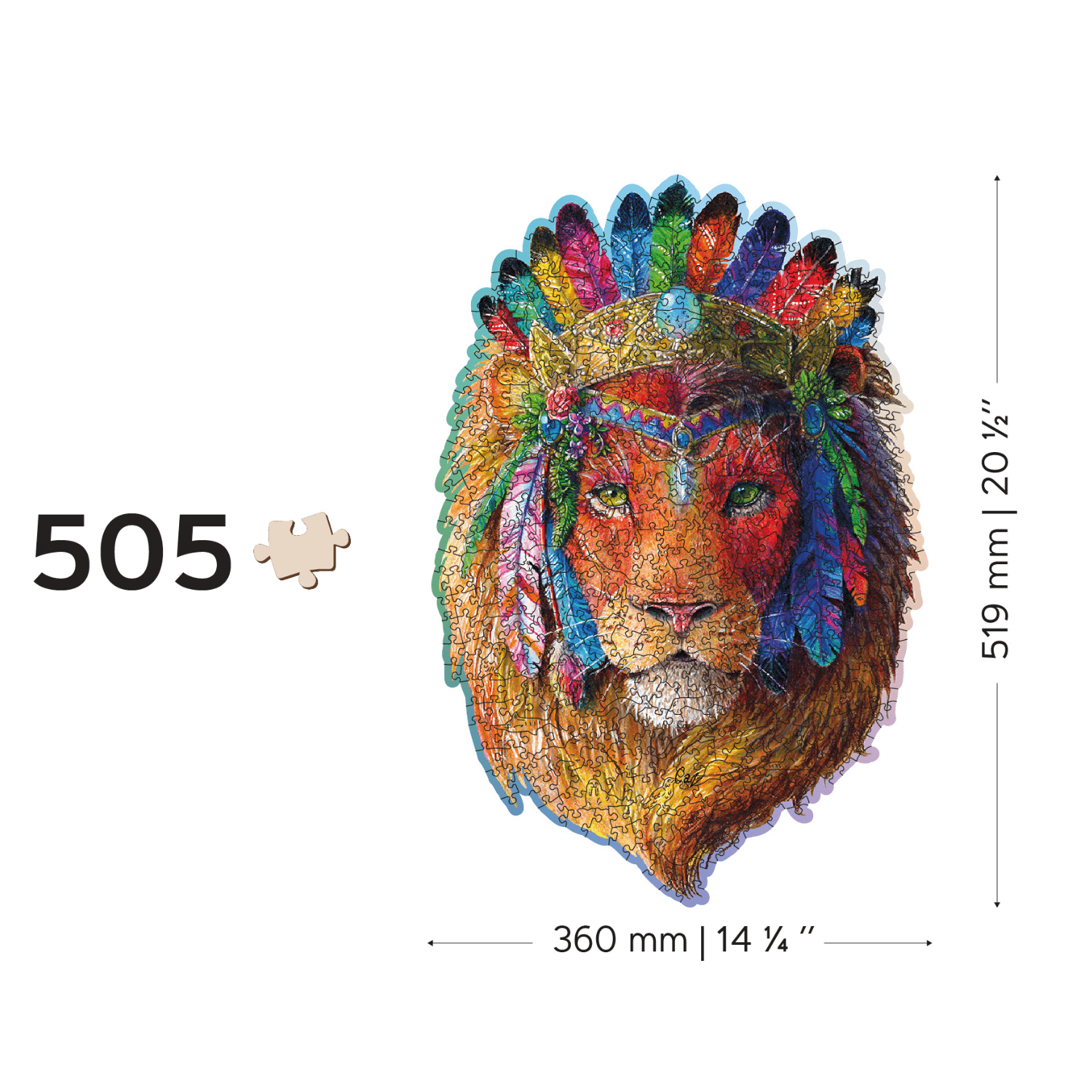 Mystic Lion Puzzle | Wooden Puzzle-WoodenCity--
