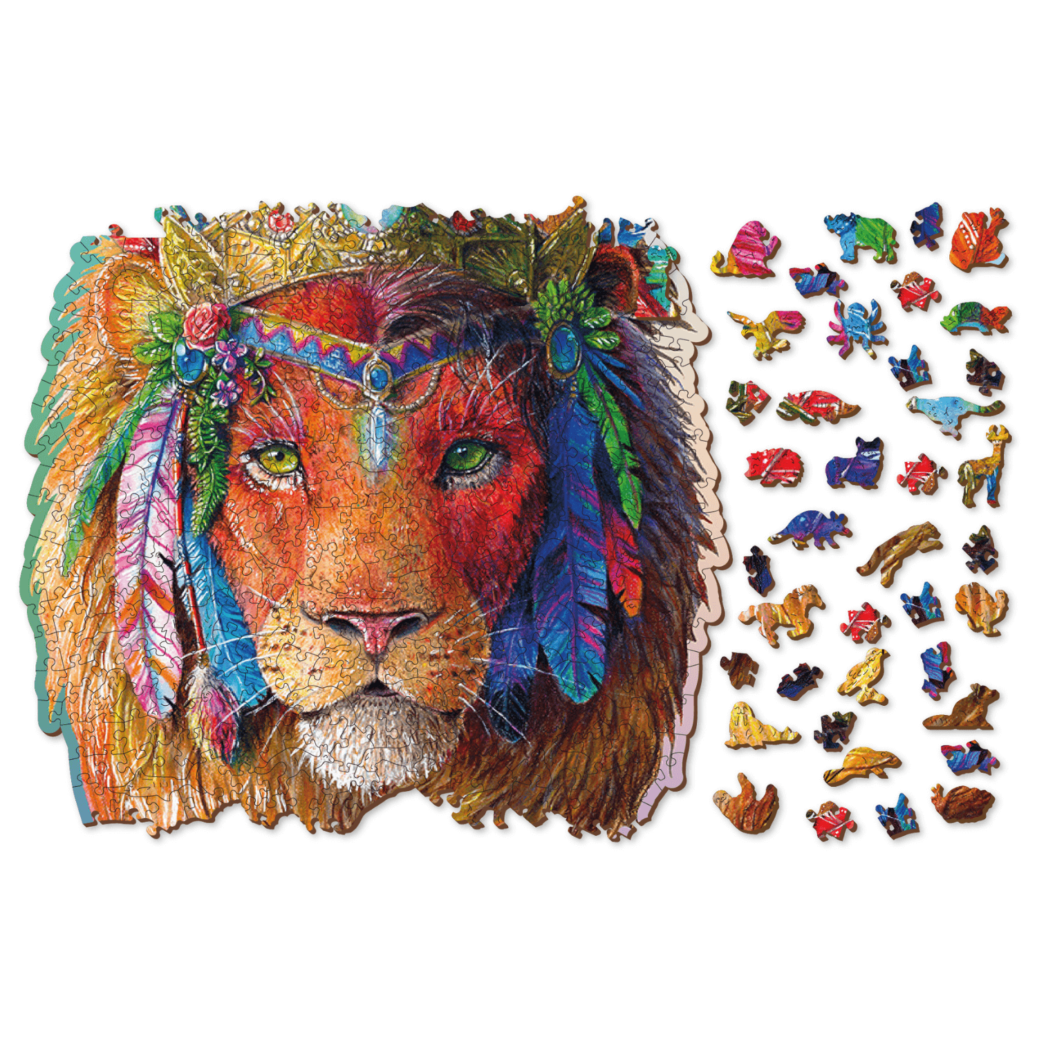 Mystic Lion Puzzle | Wooden Puzzle-WoodenCity--