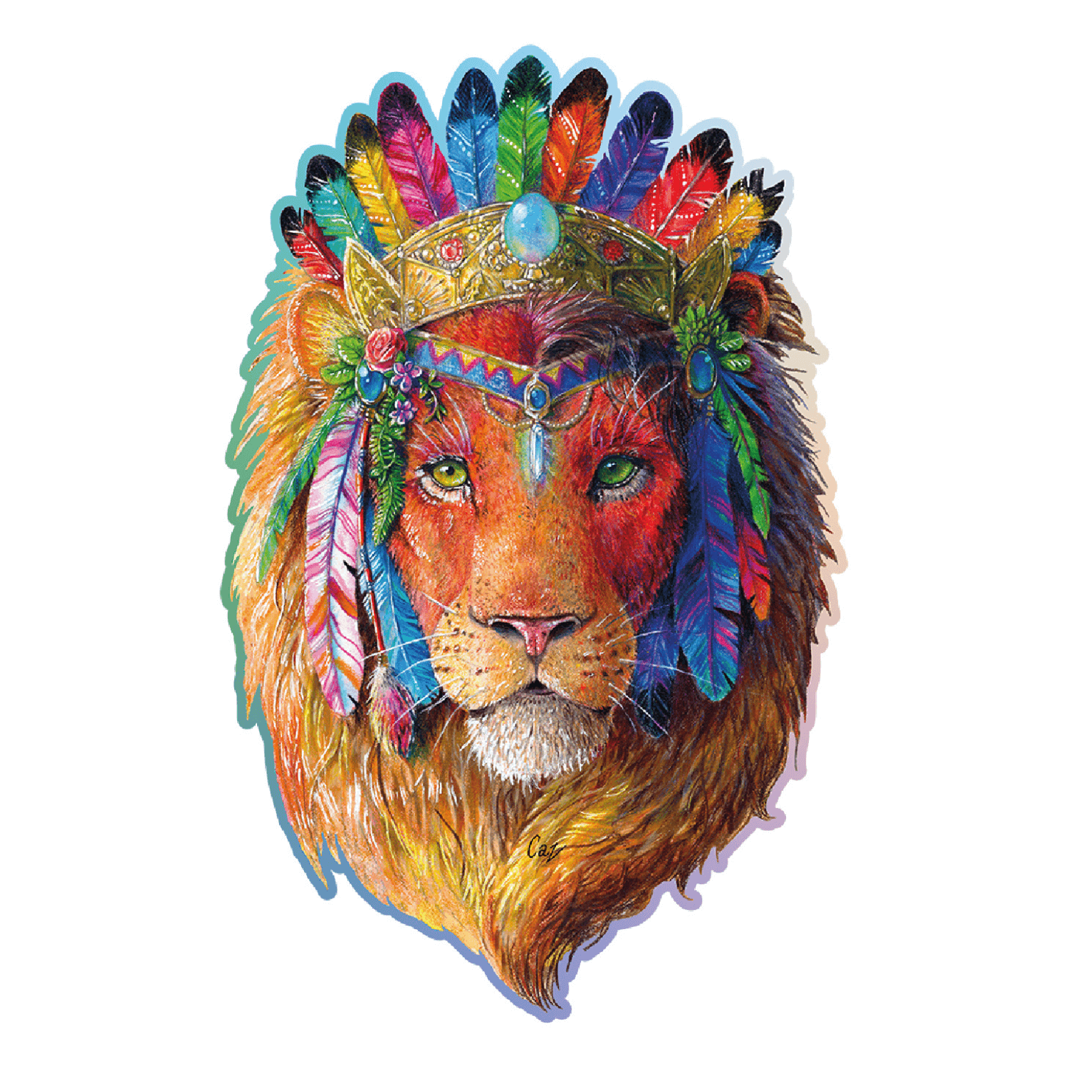 Mystic lion puzzle | Wooden puzzle WoodenCity