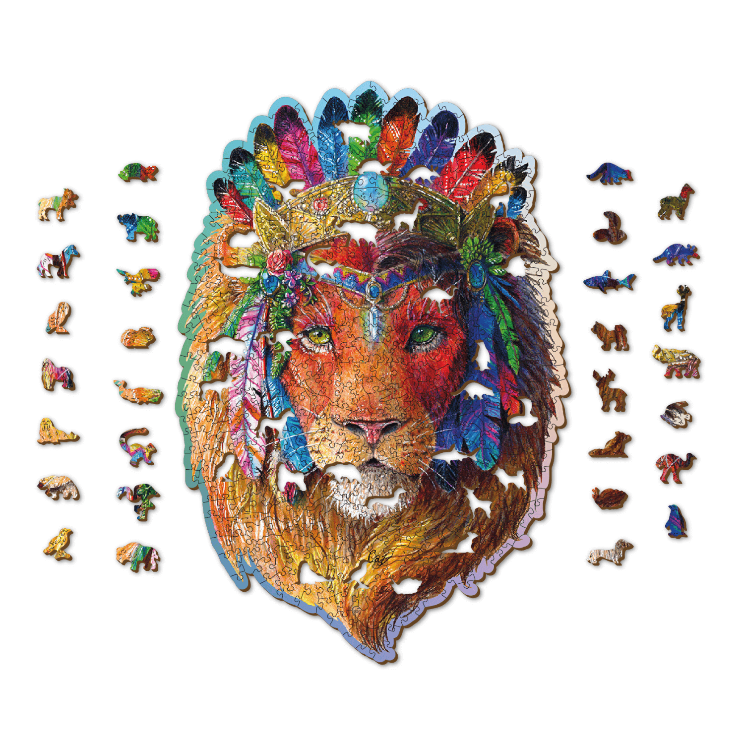 Mystic Lion Puzzle | Wooden Puzzle-WoodenCity--