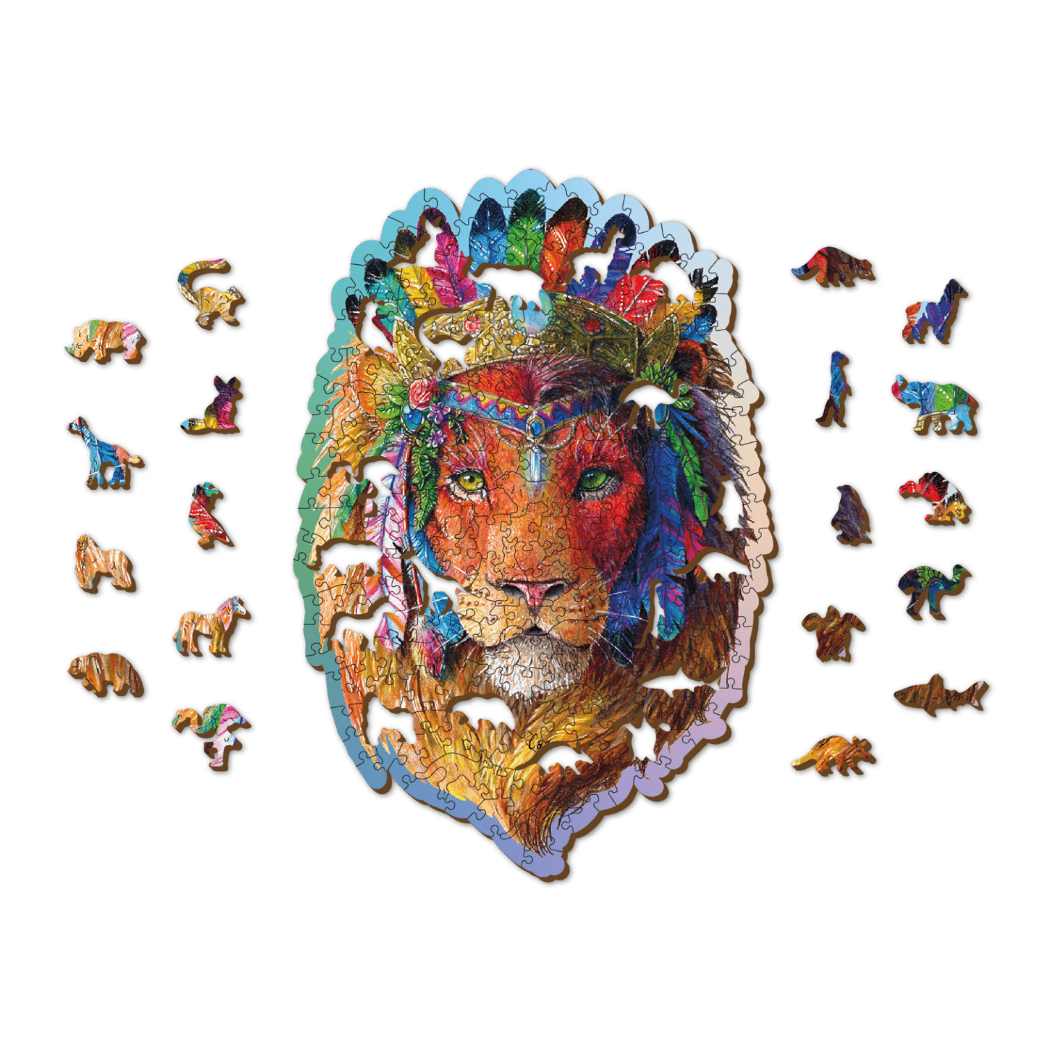 Mystic Lion Puzzle | Wooden Puzzle-WoodenCity--