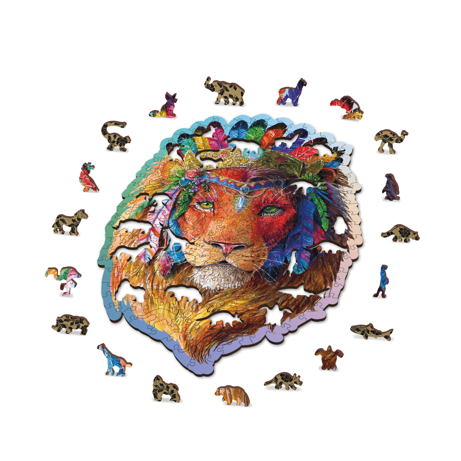 Mystic Lion Puzzle | Wooden Puzzle-WoodenCity--