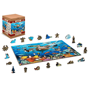 Das Leben im Ozean Puzzle | Holz Puzzle 505-Holzpuzzle-WoodenCity--