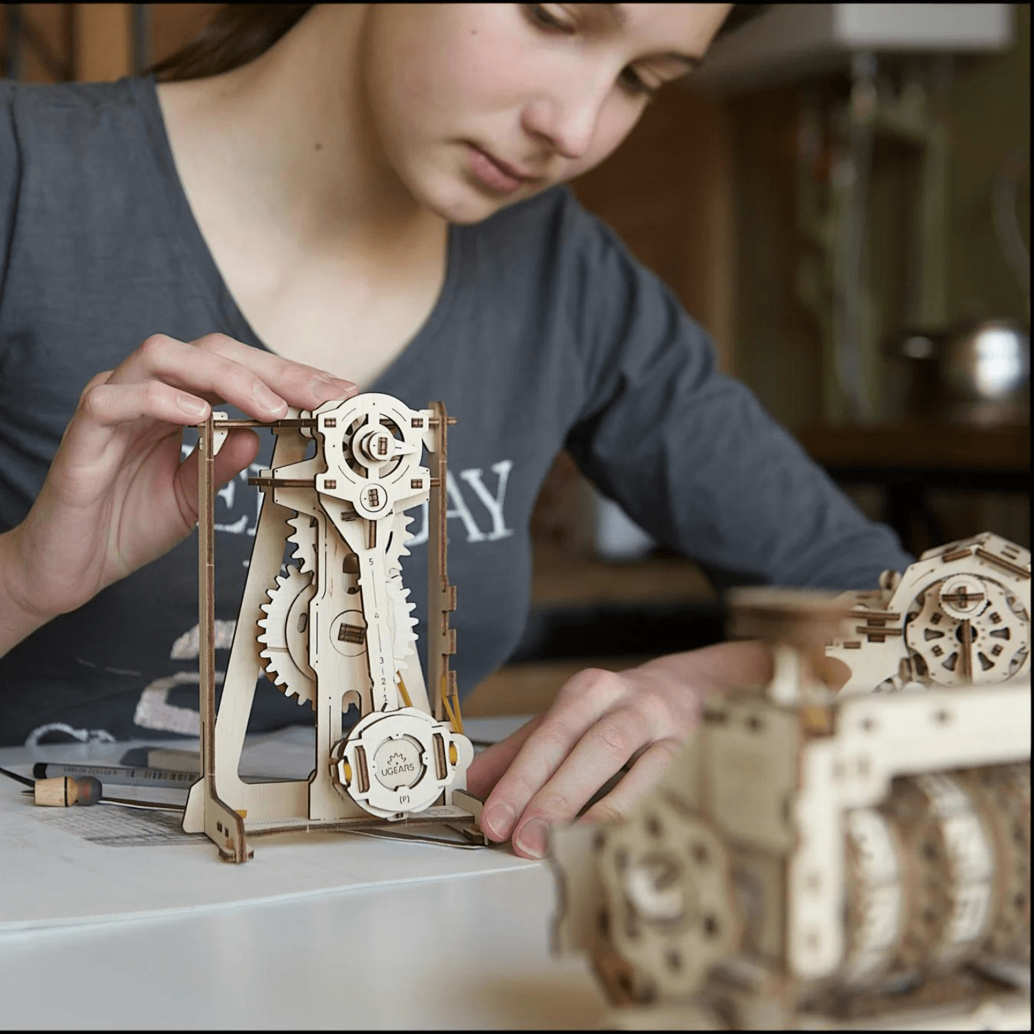 Pendel Mechanisches Holzpuzzle Ugears