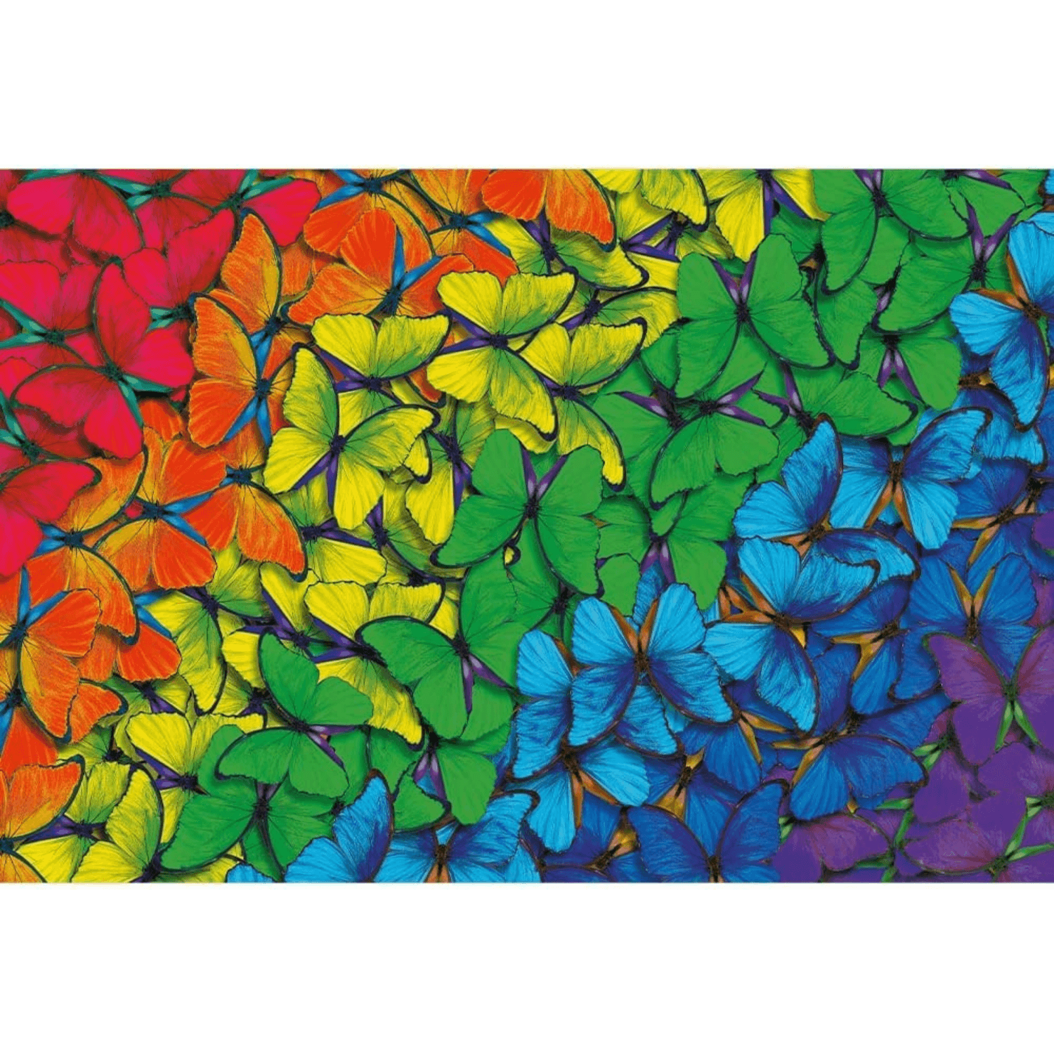 Regenbogen Schmetterlinge | Holz Puzzle 500+1-Holzpuzzle-TREFL--