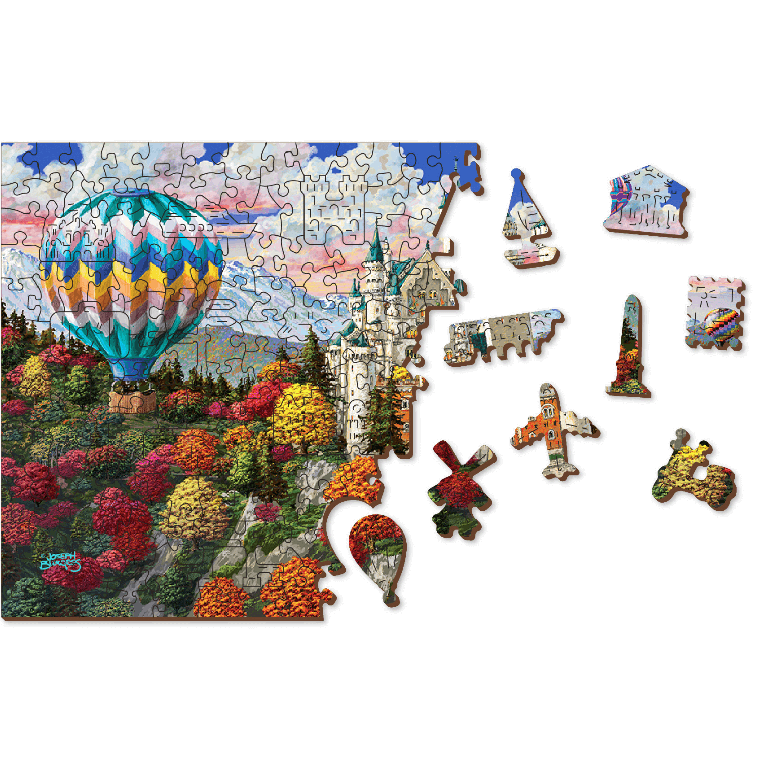 The Neuschwanstein Castle Puzzle | Wooden Puzzle 1010 Wooden Puzzle WoodenCity
