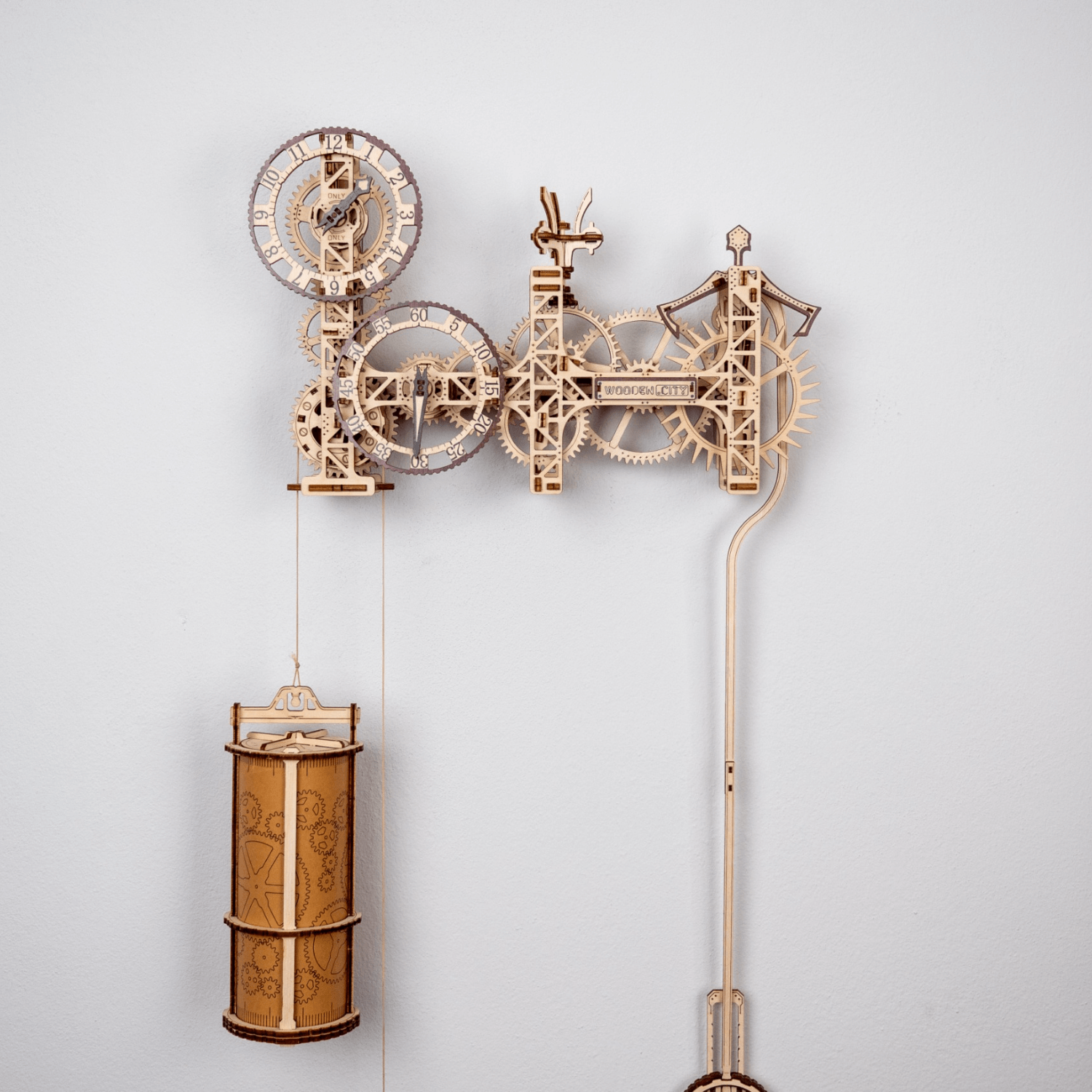 Steampunk Wall Clock | Wanduhr-Mechanisches Holzpuzzle-WoodenCity--