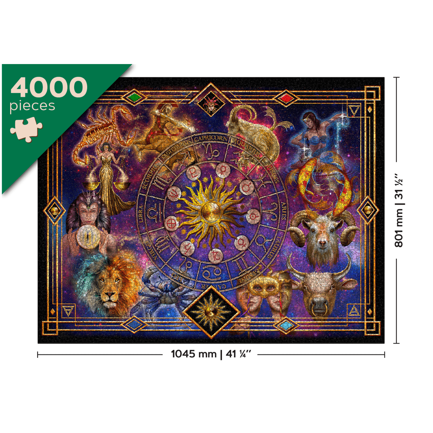 Sternzeichen | Holz Puzzle 4000 Teilen Holzpuzzle WoodenCity