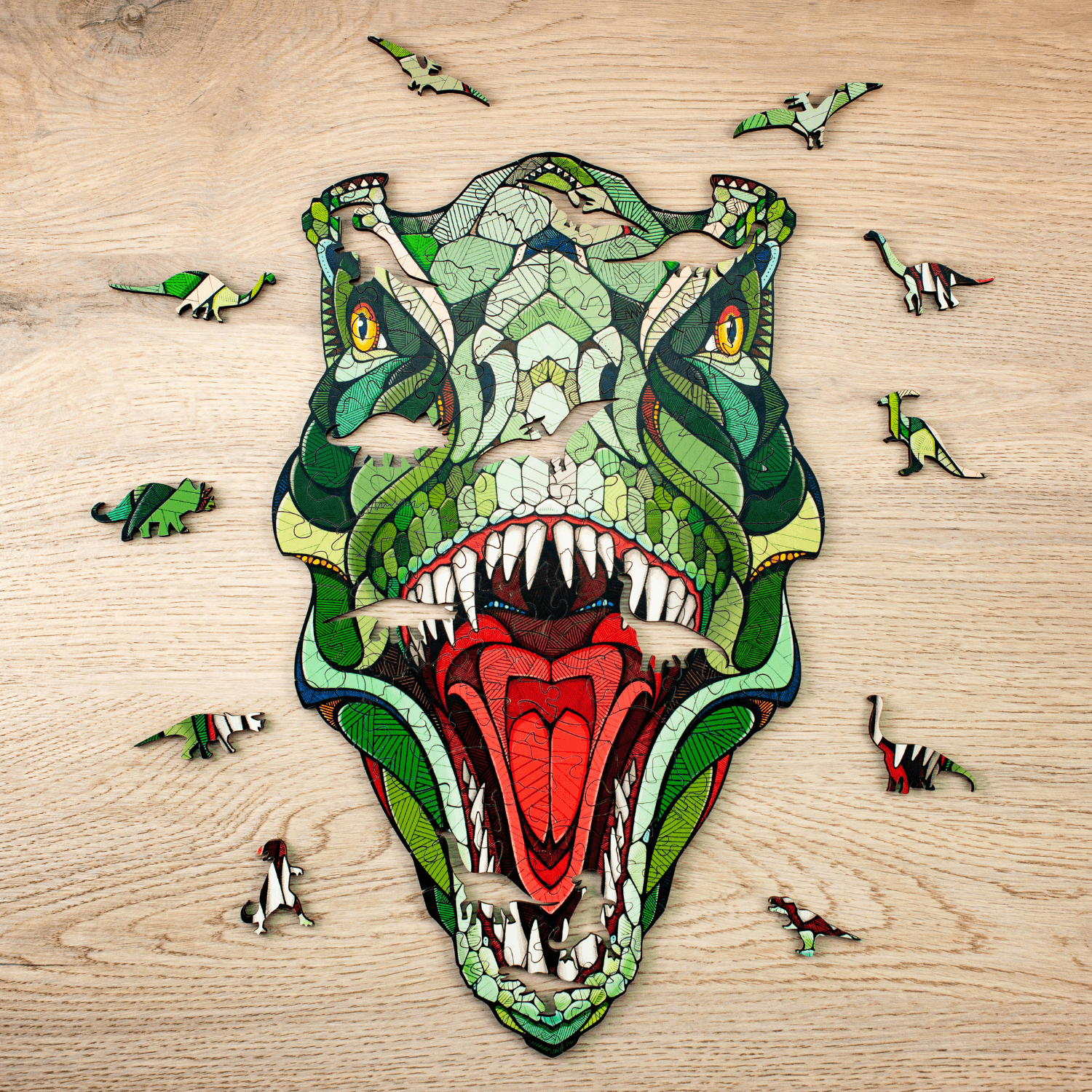 T-Rex | Wooden puzzle Wooden puzzle Eco-Wood-Art M