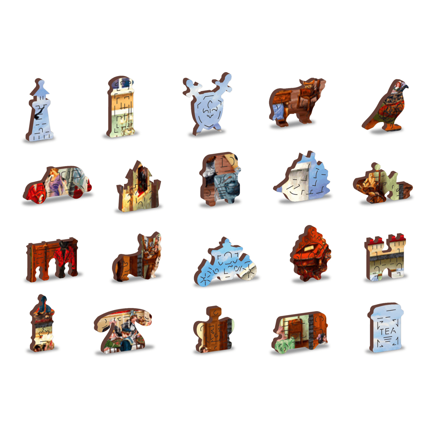 Victorian House Life Puzzle | Wooden Puzzle 1010-WoodenCity--