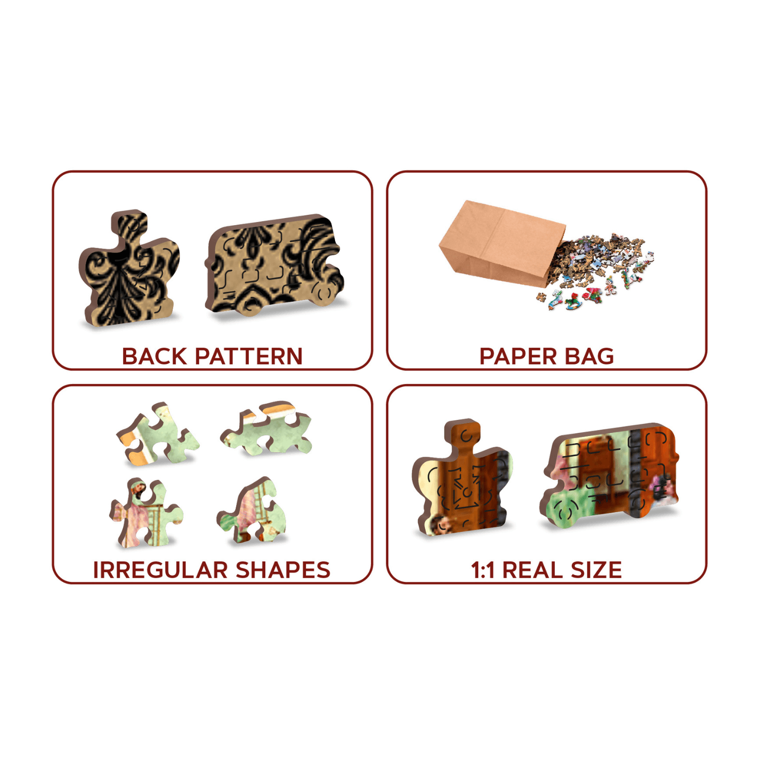 Victorian House Life Puzzle | Wooden Puzzle 1010-WoodenCity--