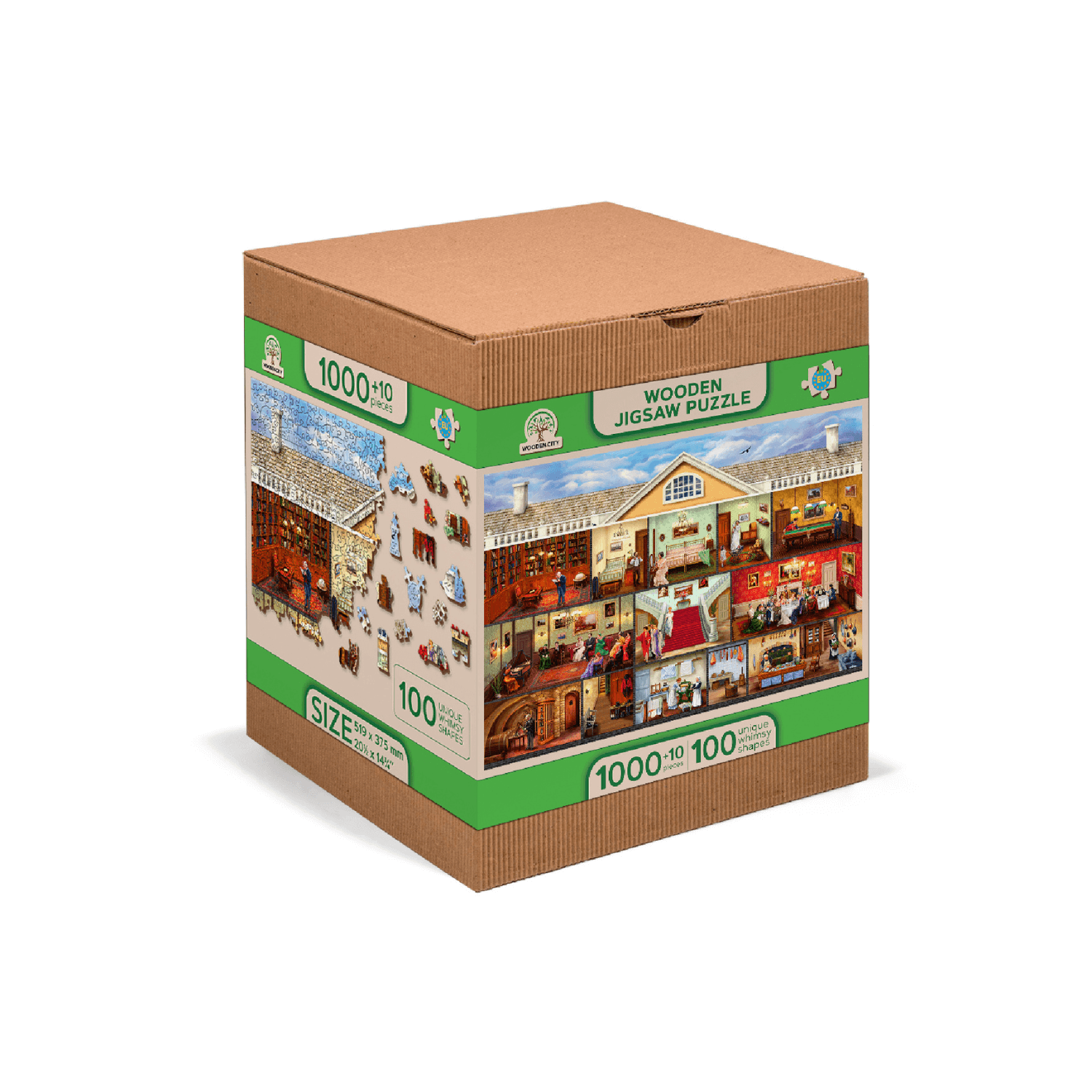 Victorian House Life Puzzle | Wooden Puzzle 1010-WoodenCity--