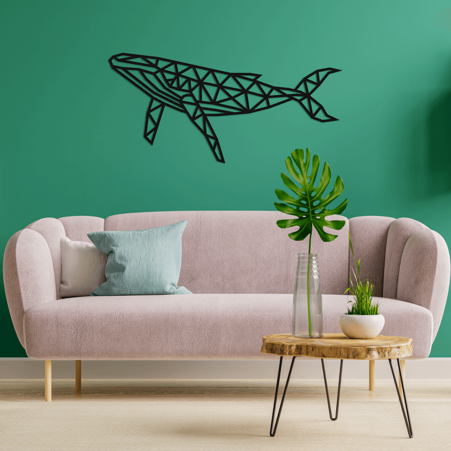 Grande baleine | Puzzle mural Eco-Wood-Art