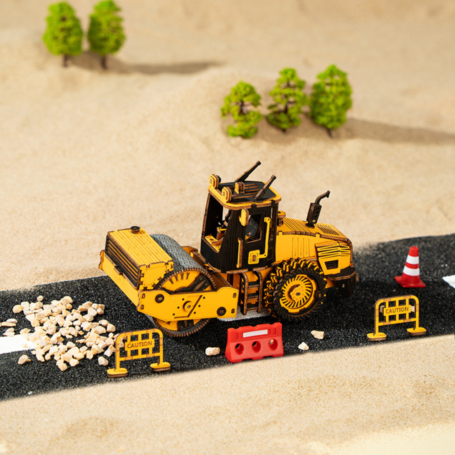 Roller | Construction machinery 3D puzzle Robotime