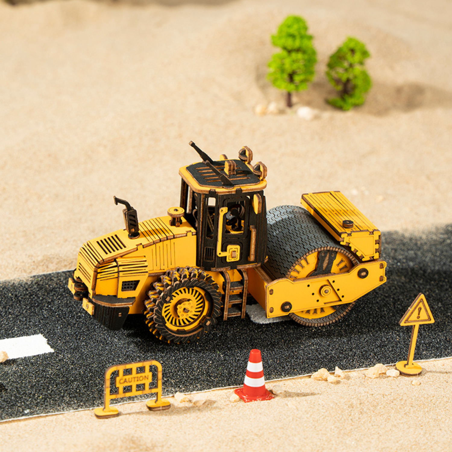 Roller | Construction machinery 3D puzzle Robotime